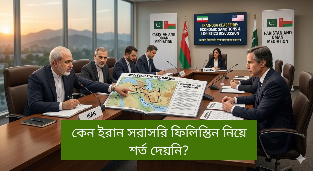 ইরান ও আমেরিকা যুদ্ধ বিরতি: ফিলিস্তিন ইস্যু কি আড়ালে পড়ে যাচ্ছেনাতো?